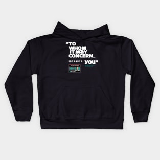 Valtteri Bottas to whom it may concern Kids Hoodie